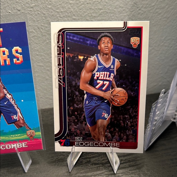 Topps VJ Edgecombe Philadelphia 76ers rookie card lot NBA Topps - Picture 5 of 6